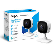 TP-Link Tapo Mini Smart Security Camera, Indoor CCTV, Works with Alexa&Google Home, No Hub Required, 3MP(2304 x 1296) High Definition, 2-Way Audio, Night Vision, SD Storage, Device Sharing(Tapo C110)