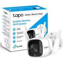 TP-Link Tapo Outdoor Security Camera/CCTV, Weatherproof, 3MP, Built-in Siren with Night Vision, 2-way Audio (Tapo C310)