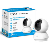TP-Link Tapo Pan/Tilt Smart Security Camera, Indoor CCTV, 360deg Rotational Views, Works with Alexa&Google Home, No Hub Required, 1080p, 2-Way Audio, Night Vision, SD Storage, Device Sharing (TC70)