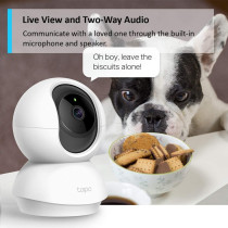 TP-Link Tapo Pan/Tilt Smart Security Camera, Indoor CCTV, 360deg Rotational Views, Works with Alexa&Google Home, No Hub Required, 1080p, 2-Way Audio, Night Vision, SD Storage, Device Sharing(Tapo C200)