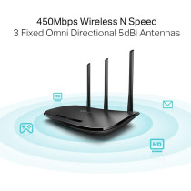 TP-Link TL-WR940N 450Mbps Wireless and Router - Black