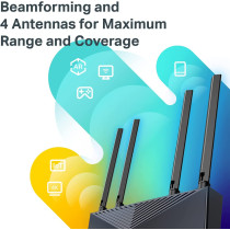 Tp-Link Wifi 6 Ax3000 Smart Wifi Router (Archer Ax50) - 802.11Ax Router, Gigabit Router, Dual Band, Ofdma, Mu-Mimo, Parental Controls, Built-In Homecare,Works With Alexa