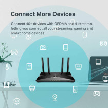 Tp-Link Wifi 6 Ax3000 Smart Wifi Router (Archer Ax50) - 802.11Ax Router, Gigabit Router, Dual Band, Ofdma, Mu-Mimo, Parental Controls, Built-In Homecare,Works With Alexa