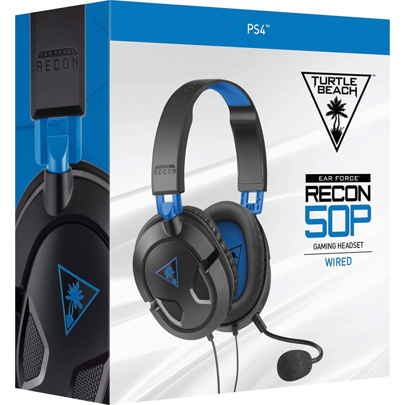 Turtle Beach Ear Force Recon 50P Stereo Gaming Headset, Blue (Playstation 4)