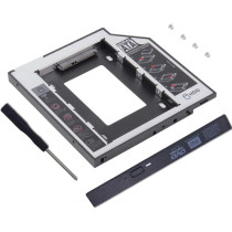 Universal Hard Drive Caddy Tray, 9.5mm 2nd 2.5 inch SATA HDD SSD Hard Drive Tray Replacement, DVD CD ROM Optical Drive Caddy Tray Adapter for DELL HP Lenovo ThinkPad ACER ASUS Laptop