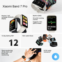 Xiaomi Band 7 Pro Smartwatch with GPS (Global Version), 1.64" AMOLED Screen, 110+ Sports Modes, 12Day Battery Smart Watch, White
