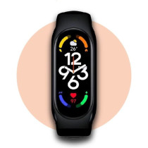 Xiaomi Mi Band 7 Smart Bracelet 6 Color AMOLED Screen Miband 7 Blood Oxygen Fitness Traker Bluetooth Waterproof Smart Band CN version, black, Band7