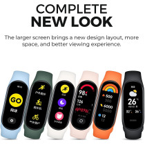 Xiaomi Mi Band 7 Smart Bracelet 6 Color AMOLED Screen Miband 7 Blood Oxygen Fitness Traker Bluetooth Waterproof Smart Band CN version, black, Band7