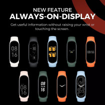 Xiaomi Mi Band 7 Smart Bracelet 6 Color AMOLED Screen Miband 7 Blood Oxygen Fitness Traker Bluetooth Waterproof Smart Band CN version, black, Band7