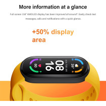 Xiaomi Mi Smart Band 6 1.56 Inch Amoled Screen, 24 Hours Heart Rate And Blood Oxygen Monitor, Bluetooth Fitness Tracker, 5Atm, Global Version, Black