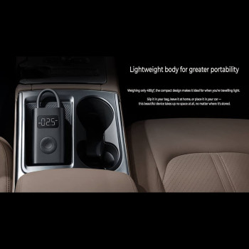 Xiaomi Portable Smart Digital Air Pressure 1s Detection Electric Inflator Pump, 124 x 71 x 45.3 mm, black, OB02754, XM-APUMP-1S-GR