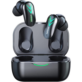 Pepisky XT82 Wireless BT5.1 Gaming Headphones In-ear Sports Gaming Earbuds BT5.1 Chip Low Latency with LED Battery Display Black