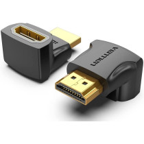 Vention HDMI 2.0 Male to HDMI Female Connector 4k@60Hz gold plated AINB0-2 (Pack of 2, 270 Degree Horizontal)