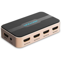 Vention HDMI Splitter 2K 4K@30hz 3D Splitter HDMI Switch Video and Audio distributor for HDTV PC Projector PS3 PS4 Xbox DVD (1 In 4 Out)