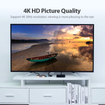 Vention HDMI Splitter 2K 4K@30hz 3D Splitter HDMI Switch Video and Audio distributor for HDTV PC Projector PS3 PS4 Xbox DVD (1 In 4 Out)