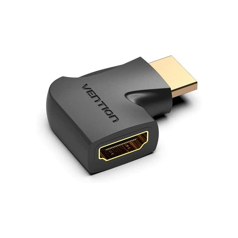 Vention HDMI 2.0 Male to HDMI Female Connector 4k@60Hz gold plated AIQB0-2 (Pack of 2, 270 Degree Vertical)