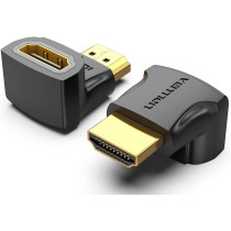 Vention HDMI 2.0 Male to HDMI Female Connector 4k@60Hz gold plated interface AIOB0-2 (Pack of 2, 90 Degree Horizontal)