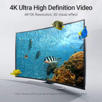 Vention HDMI Angle Cable 4K HDMI 2.0 Cable HDMI 90/270 Degree Angle Adapter for Apple TV PS4 Splitter Video Audio (2 METER 270 DEGREE)