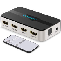 Vention HDMI Splitter 3 Input 1 Output 4K 3 Port HDMI Switcher Swtich HDMI with Toslink Audio 3D 1080P IR Remote Control for PS3 PS4 Smart TV Xbox 360 Sky Box DVD HDTV Projector