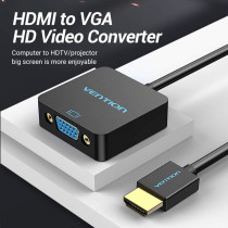 Vention HDMI to VGA Converter with female Micro USB and Audio Port 0.15Mtr ACRBB