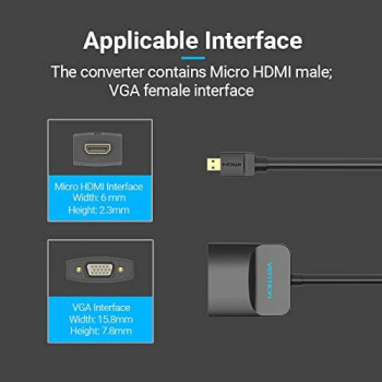 Vention High-end series Video Converter (AGBBB - Micro HDMI to VGA)