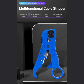 Vention KEBL0 Multifunctional Cable Stripper Network Cable Cutter Stripping Pliers Tool Coaxial Stripping Tool for Multi-usage