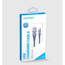 Vention MFi certified USB Cable, Phone Charger Cable, 2.4A Nylon High Speed Data Sync For iOS devices (1m, USB 2.0 to Lightning, Purple)