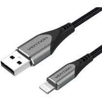 Vention MFi certified USB Cable, Phone Charger Cable, 2.4A Nylon High Speed Data Sync For iOS devices (2m, USB 2.0 to Lightning, Grey)