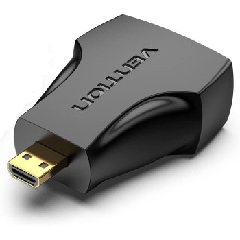 Vention Micro HDMI Male to HDMI Female Adapter Gold-Plated HDMI Converter for HP/ThinkPad/Projector/Desktop (Micro HDMI to HDMI)