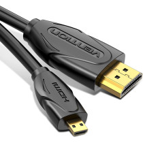 Vention Micro HDMI to HDMI Cable Adapter (Male to Male) 3ft/1m