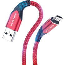 Vention Micro USB Cable, Phone Charger Cable, 3A Nylon High Speed Data Sync for Huawei,Xiaomi,LG,Sony,Nexus,Nokia,Android Smartphones, PS4, Xbox (1m, USB 2.0 to Micro USB, Red)
