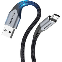 Vention Micro USB Cable, Phone Charger Cable, 3A Nylon High Speed Data Sync for Huawei,Xiaomi,LG,Sony,Nexus,Nokia,Android Smartphones, PS4, Xbox (3m, USB 2.0 to Micro USB, Grey)