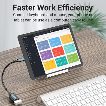 Vention Micro USB OTG CCUBB (USB 2.0 Mirco-B to USB A)