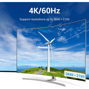 Vention Mini DisplayPort Cable, 4K@60Hz for MacBook Pro, MacBook Pro/Air Ultra HD (Mini DP to DP, 1.5m)