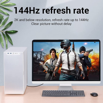 Vention Mini DisplayPort Cable, 4K@60Hz for MacBook Pro, MacBook Pro/Air Ultra HD (Mini DP to DP, 1.5m)