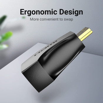 Vention Mini HDMI Male to HDMI Female Adapter, Gold plated, 4K 30Hz, HD1080P, Wide Range of Application for HP/ThinkPad/Projector/Desktop (Mini HDMI to HDMI)