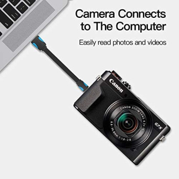 Vention Mini USB Cable Flat for Cellular Phone Digital Camera HDD MP3 MP4 Player Tablets GPS(Flat USB 2.0 A to USB Mini-B, 2 Meter)