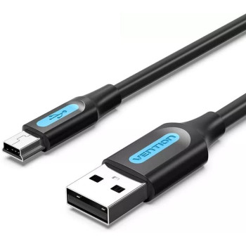 Vention Mini USB Cable to USB Fast Charging Data Cable For Cellular Phone Digital Camera HDD MP3 MP4 Player Tablets GPS (Mini-B, 1.5 Meter)