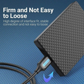 Vention Mini USB Cable to USB Fast Charging Data Cable For Cellular Phone Digital Camera HDD MP3 MP4 Player Tablets GPS (Mini-B, 1 Meter)