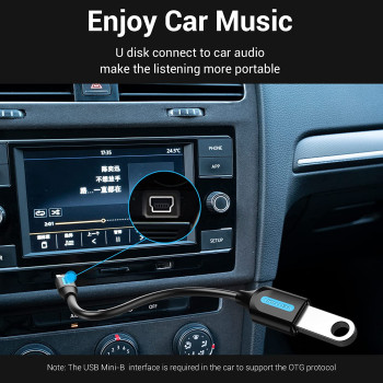 Vention Mini USB OTG Cable Mini USB Male to Female USB OTG Adapter for Camera Mobile - CCTBB (USB 2.0 Mini-B to USB A)