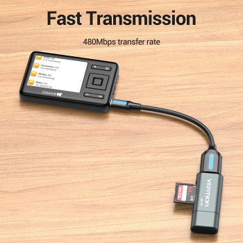 Vention Mini USB OTG Cable Mini USB Male to Female USB OTG Adapter for Camera Mobile - CCTBB (USB 2.0 Mini-B to USB A)