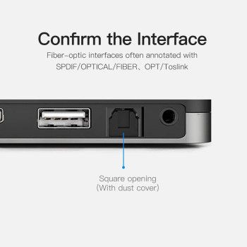 Vention Optical Fiber Audio Cable For CD DVD Toslink Digital Cable for Xbox PS4 (1.5 Meter)