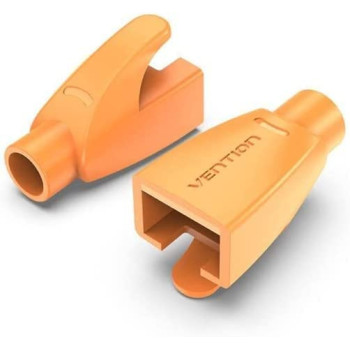 Vention RJ45 Strain Relief Boots PVC Type (Pack of 50, RJ45 Relief Boots, Orange)