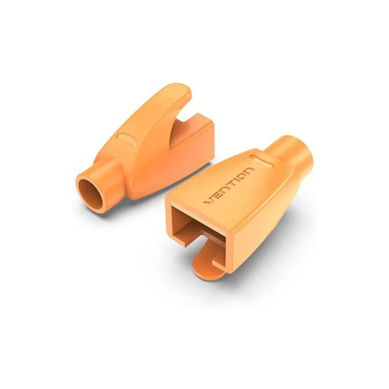 Vention RJ45 Strain Relief Boots PVC Type (Pack of 50, RJ45 Relief Boots, Orange)