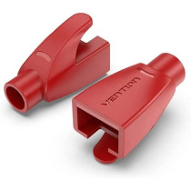 Vention RJ45 Strain Relief Boots PVC Type (Pack of 50, RJ45 Relief Boots, Red)