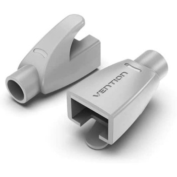 Vention RJ45 Strain Relief Boots PVC Type 100 Pack (Pack of 100, RJ45 Relief Boots, Gray)