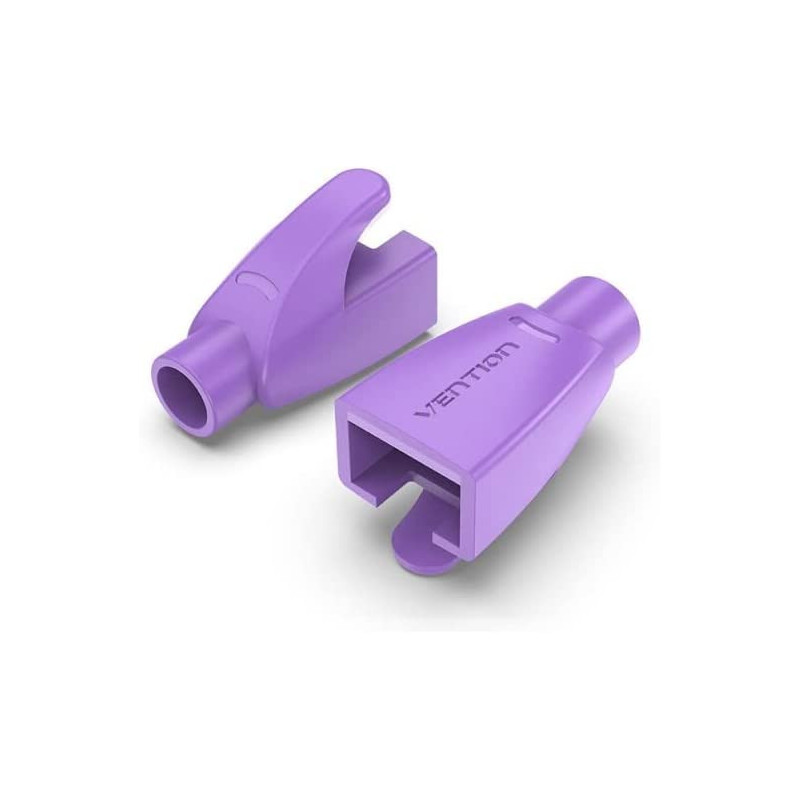 Vention RJ45 Strain Relief Boots PVC Type 100 Pack (Pack of 100, RJ45 Relief Boots, Purple)