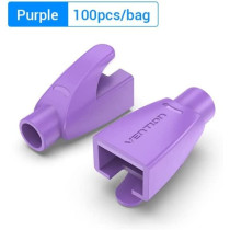 Vention RJ45 Strain Relief Boots PVC Type 100 Pack (Pack of 100, RJ45 Relief Boots, Purple)