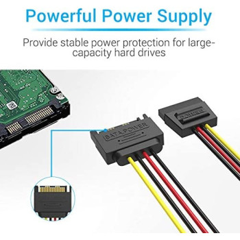 Vention SATA Power Cable (SATA 15P, Pack of 1)