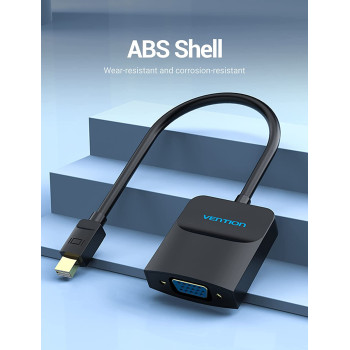 Vention Thunderbolt To VGA Converter Mini Displayport To VGA Adapter Cable for Apple MacBook Air Pro iMac Mac Surface Mini DP (0.15m)